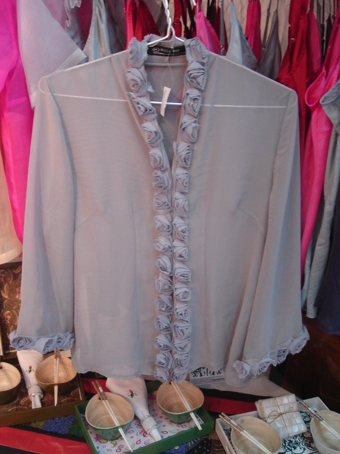 Beige Roses Blouse