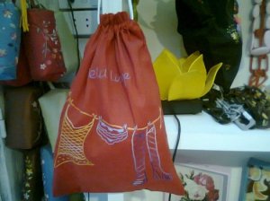 Lingerie bag in cotton