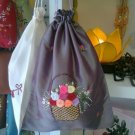Lingerie bag in taffeta