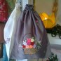 Lingerie bag in taffeta