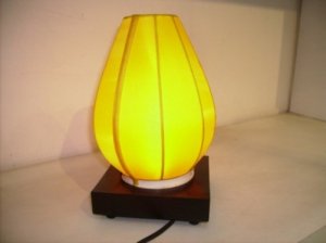 Yellow silk lamp