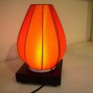 Orange silk lamp