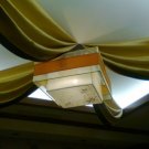 Silk lamp with hand drawing