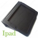 Black Leather Case Cover Stand Book for Apple iPad V2