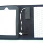 NEW LEATHER CASE COVER w/ WHITE KEYBOARD for APPLE iPAD