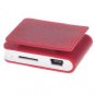 USB Rechargeable Mini Clip MP3 Player with TF Slot Red