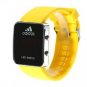 Fashion and Charming Design Red LED Watch (Yellow)
