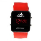 Fashion and Charming Design Red LED Watch (Red)