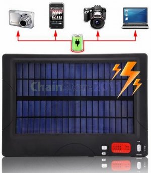 High Capacity Multiple Tips Solar Charger and Battery For Phone Netbook Notebook Camera(20,000mAh)