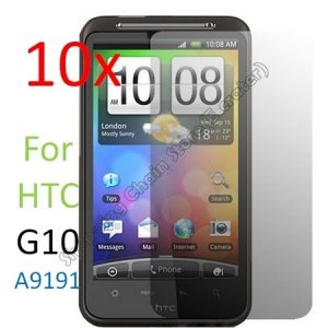 10pcs Film Screen Cover Protector for HTC Desire HD G10 A9191
