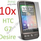 10pcs High Transparency Cell Phone LCD Screen Protector for HTC G7 Desire A8180