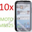 10pcs  Clear Screen Protector Cover Film for Motorola Defy MB525