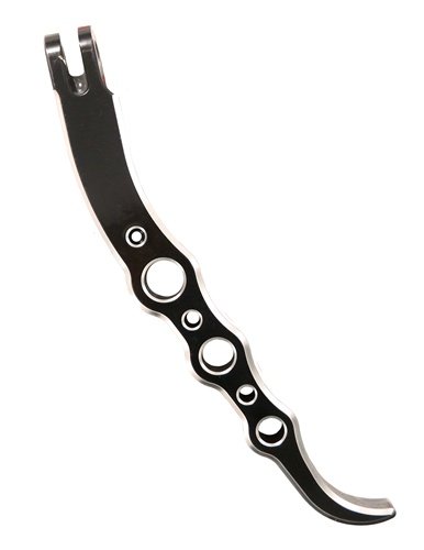 SUZUKI GSXR 600/750/1000 (00-07) ANODIZED BLACK EXOTIC SHORT KICKSTAND (PART # A4012SAB)