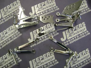 04-05 ZX10 R CHROME REAR SETS