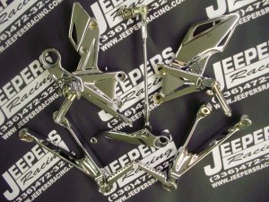 08-09 CBR 1000 RR CHROME REAR SETS