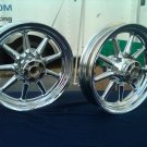 HARLEY DAVIDSON CHROME 9 SPOKE WHEELS