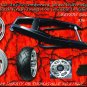 Black Powder Coated 240 Wide Tire Kit with Rc chrome Wheel