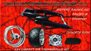 Chrome 300 Wide Tire Kit with Replica CHROME RC Wheel