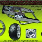 Chrome 300 Wide Tire Kits with GSXR Replica Wheel