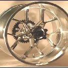 03-12 YAMAHA R6 240 WIDE TIRE WHEEL SET