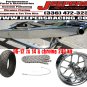 06-12 ZX 14 R 240 KIT CHROME ARM WITH CHROME REPLICA WHEEL