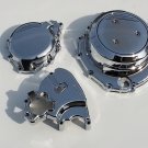 08-12 hayabusa chrome covers set sprocket.clutch.&stator covers