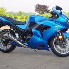 06-11 Kawasaki zx14 polished short meg2 exhaust