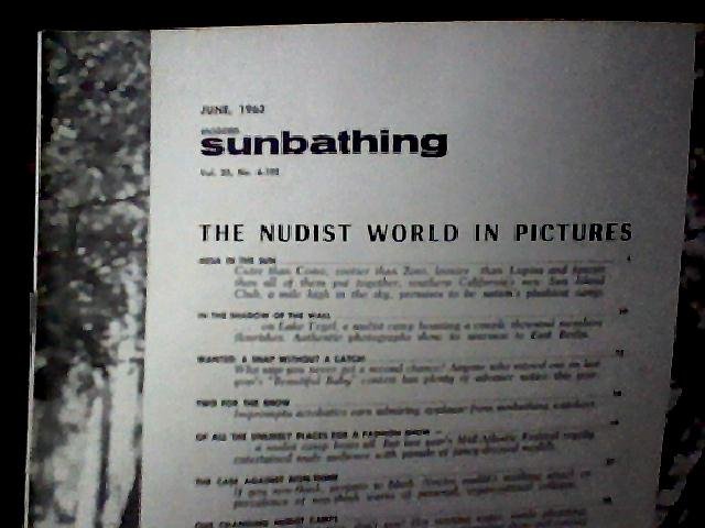 Modern Sunbathing Magazine June 1962