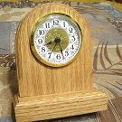 PETITE 6" WOOD MANTEL/DESK/SHELF CLOCK