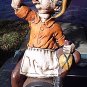 WINEMAKER ON A BARREL LARGE FIGURINE