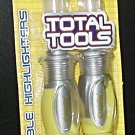 PACKAGE OF TWO CRAYOLA TOTAL TOOLS ERASABLE HIGHLIGHTERS.