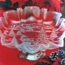 MIKASA "CHRISTMAS STORY" 9-3/4" FOOTED BON BON DISH