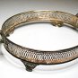 ROUND SILVERPLATE CASSEROLE HOLDER (Tarnished.)