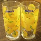 LUMINARC "CLEMENTINE" JUICE GLASSES PAIR.
