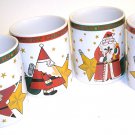 BRAND NEW LIVING QUARTERS HOLIDAY SANTA MUG SET.