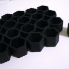 SET OF 20 LUG NUT BLACK PUSH-ON CAPS. Rubber.
