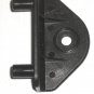 Drawer Front / Toe Kick / Fascia Mounting Bracket Plate Black Plastic (Set of 2) T3