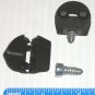 Titus Flushbloc Black Assembly Face Boring Fasteners Furniture Connectors 25mm Diameter (Set of 2)