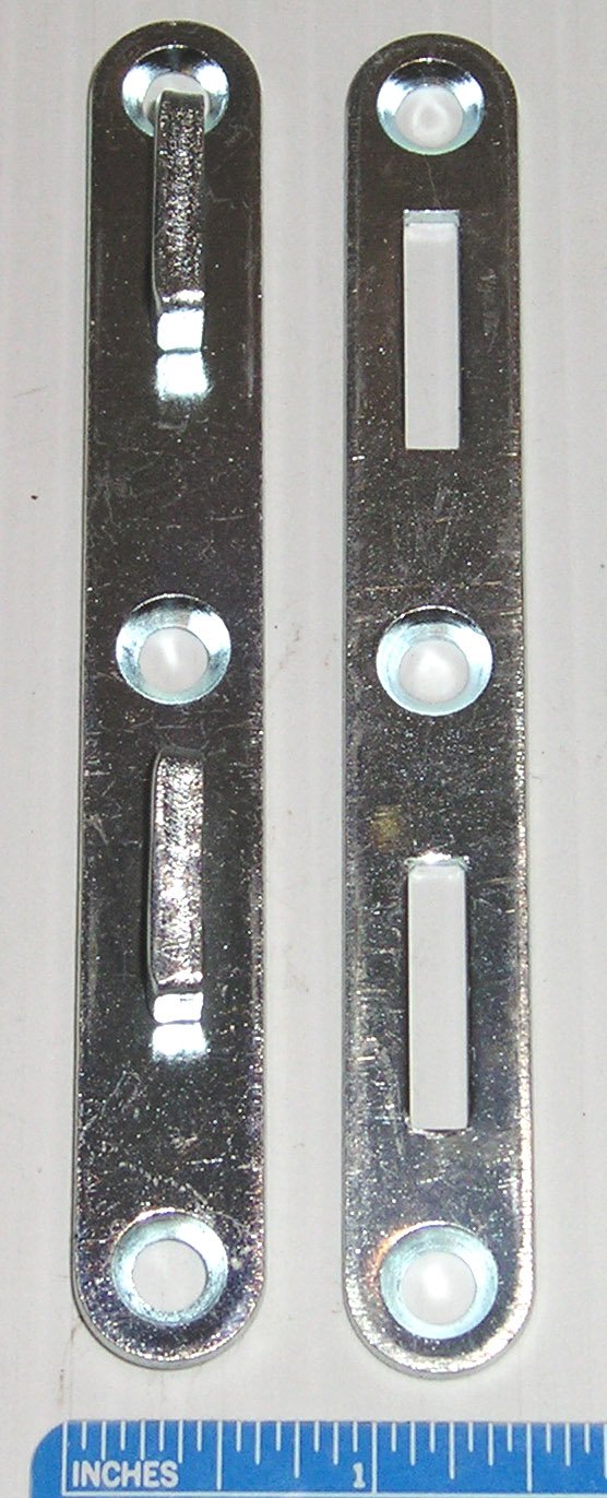 Bed Rail Connectors 5" Double Hook Style Steel