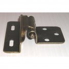 1/4" Overlay Partial Wrap Self Closing Hinge Antique Brass Finish