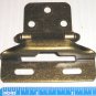1/4" Overlay Partial Wrap Self Closing Hinge Antique Brass Finish