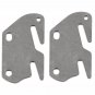 2 Bed Rail Double Hook Plates Fits 2" Bracket or Bed Post - Flat 13 ga. Steel - Made In USA