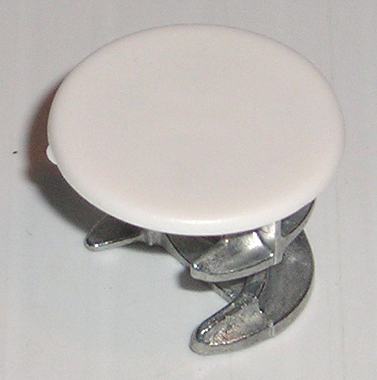 15mm x 12mm Cam Lock Fasteners & White Cover Caps (10 Pk) Furniture