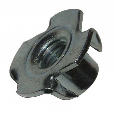 8mm Metric T-Nuts Prong Drive In Style 22mm Flange Diameter Steel 10 Pack Threaded M8 x 1.25