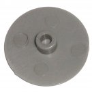 18mm Gray Round Flat Plastic Screw Cap Dress Covers (20 Pack) 4.3mm Round Post