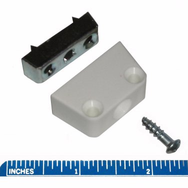 White Corner Block 2 Part Connectors for RTA Knock Down Furniture  4 Pack