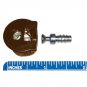 20mm x 12mm Brown Press In Edge Connector for Shelves and Side Panels 4 Pack