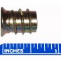 8mm M8 x 1.25 Threaded Wood Screw Thread Inserts with Flange 17mm Long 4 Pack