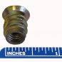 8mm M8 x 1.25 Threaded Wood Screw Thread Inserts with Flange 17mm Long 25 Pack