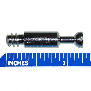 24.5mm (32mm Overall) Dowel Pin Bolt For Cam Lock Disc Furniture Connectors For 5mm Hole - 10 Pack